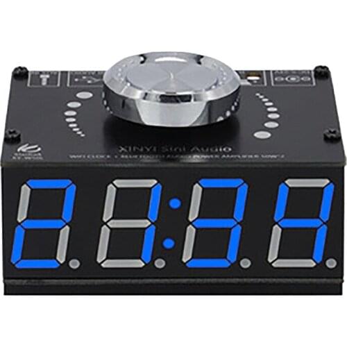 Mini Bluetooth Amplifier HIFI 50Wx2 Stereo Bluetooth Digital Power Amplifier Board Module with WIFI Timing Clock
