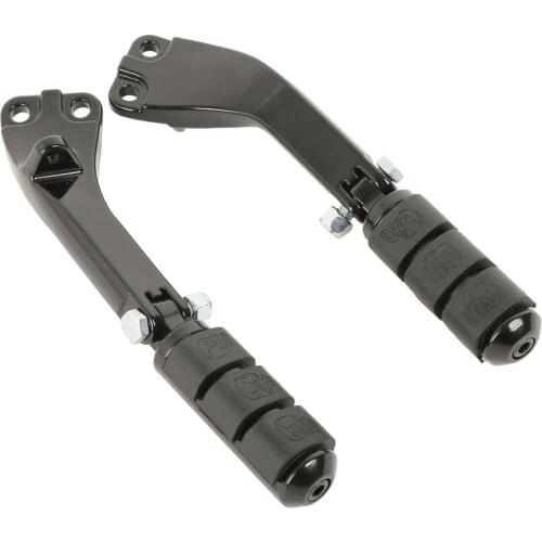 Motorcycle Passenger Foot Peg Brackets Mounts Kit For Harley Dyna Glide 2008-2017 Wide Glide Fat Bob