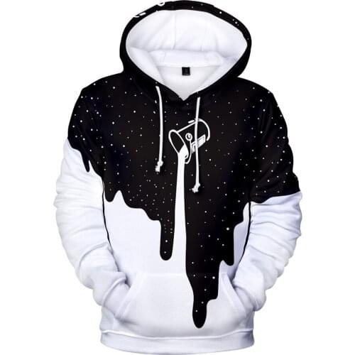 2021 Black Pouring Milk Starry Paint Bucket Men Hoodie 3D Tie Dyed Printed Plus Size Hooded Bluzy Dla Par Cotton Sweatshirt 4XL