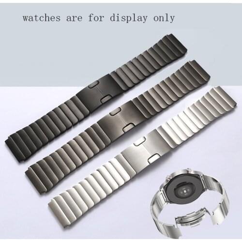 Substitute For Huawei GT2/2e/Pro Watch Titanium Gray Black Silver Stainless Steel Watchband 22mm Quick Release