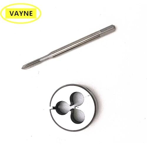 2pcs VAYNE HSSE standard machine or hand - Metric Tap &Round die Set Fine thread dies taps suit M11 M12 M14 M16 M20 M22