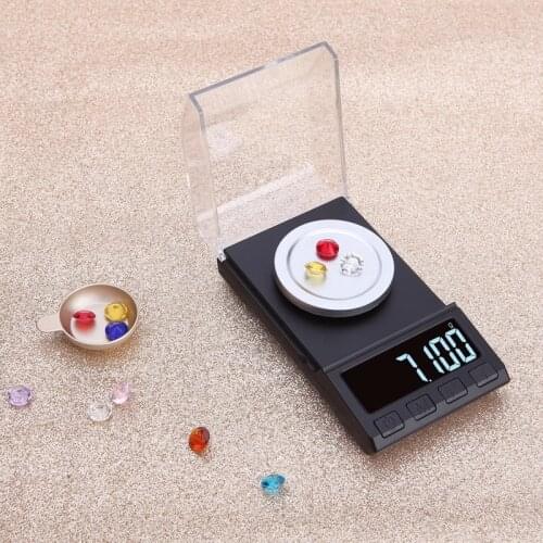 100/50/20/10g 0.001g Precision Jewelry Scales LCD Mini Portable Lab Balance Electronic Smart Digital Scales Weight Milligram