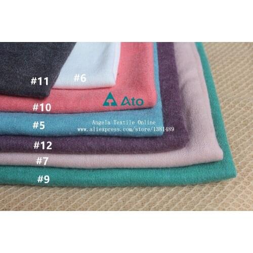 Wholesale Thick and Soft Fleece Knit Fabrics, Sewing Patchwork DIY Thick Plain Fabrics