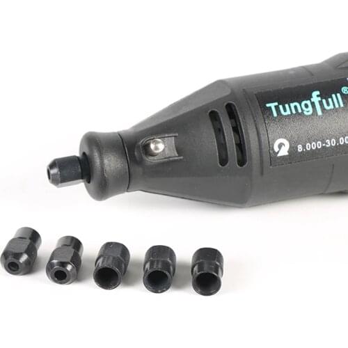 Tungfull 8PCS Zinc Alloy Nuts M8 0.75mm Mini Drill Chuck Dremel Accessories For Dremel Rotary Tools Power Tool Accessories LM003