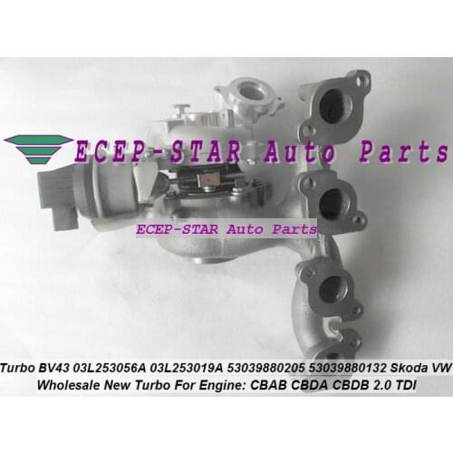 BV43 03L253019A 03L253056A 03L253016F 03L253019N Turbo For Audi A3 VW Eos Golf 5 6 Passat B6 Tiguan PQ35 PQ46 CBAA CBDB 2.0L TDI