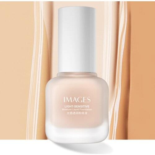 30ml Light Sensitive Moisturizing Liquid Foundation Oil Control Concealer Cream Makeup Primer Fresh Concealer Ivory TSLM1