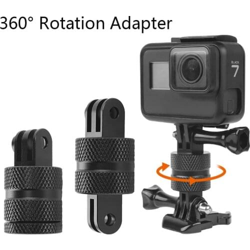 360 Degree Swivel Rotating Aluminium Tripod Mount for GoPro Hero 8 7 6 5 4 3 DJI Yi 4K Sjcam Eken H9 Go Pro Insta360 Accessories