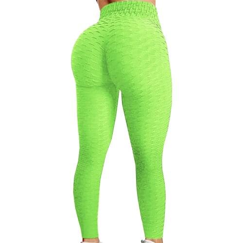 High Waist Fitness Leggings Women Workout Push Up Legging Fashion Solid Color Neon Bodybuilding Jeggings Women Pants Pantalones