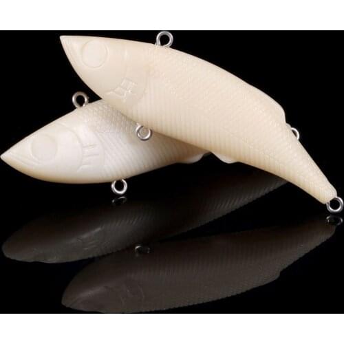 10pcs 7.5CM 10G fishing lures game VIB unpainted lure bodies crankbait swimbait wobblers pesca fishing tackle