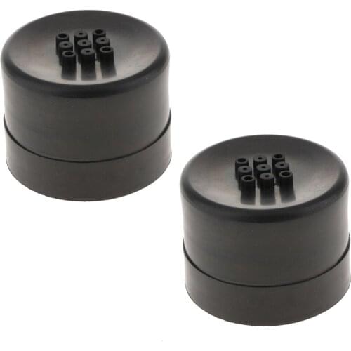 2X Universal Rubber Housing Seal Cap Dust Cover Car LED Headlight 75X60mm