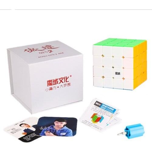 4x4x4 MoYu Aosu GTS2 puzzle magic Professional competition magico cubo Brain Training Educational toys for children