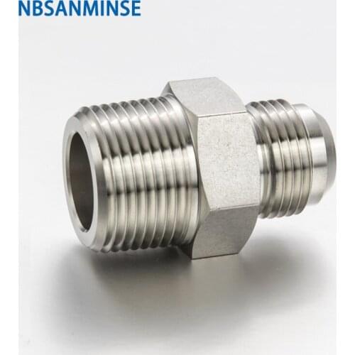 5Pcs/Lot RHN SS316L Plumbing Fitting 1/8 1/4 3/8 1/2 3/4 1 Reducing Hex Nipple Tube Stainless Steel NBSANMINSE