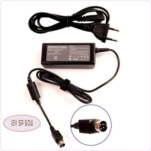 LCD monitor Ac Adapter Power Supply Charger For HP F50 D5063H F70 LSE9901B12, ELO ET1525L-7SWA-1 ET1525L-8SWA-B 12V 5A 4-PIN