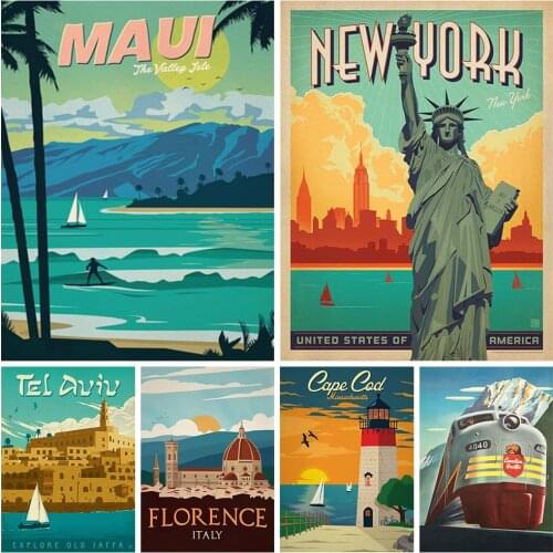 DIY Diamond Painting Cities Landscape New York Netherlands Amsterdam London America Cross Stitch Home Decor Mural Holiday Gift