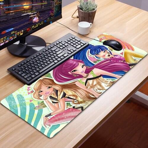 Anime Mousepad KAWAII Winx Clubs Gaming Accessories 90X30 XXL Mouse Pad Gamer Tapis De Souris Mausepad Tappetino Mouse Mausepad