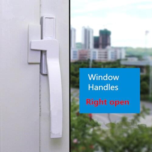 White Replacement UPVC Window Handles Right/ Hand Zinc Alloy Window Hardware Door Handle