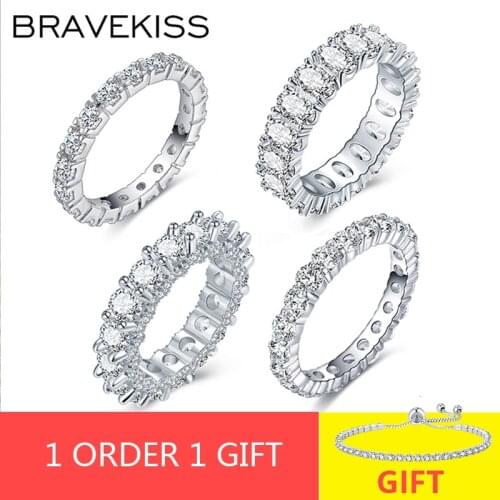 BRAVEKISS Eternity Rings