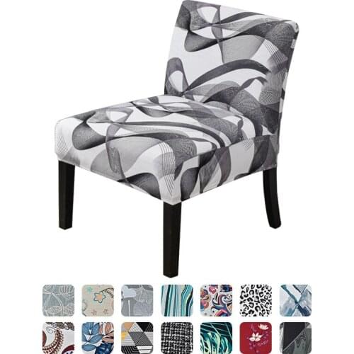 Printed Fat Chair Cover Solid Color Elastic Single Chair Cover Stretchable Chair Cover Comfortable Durable Household Items Decor