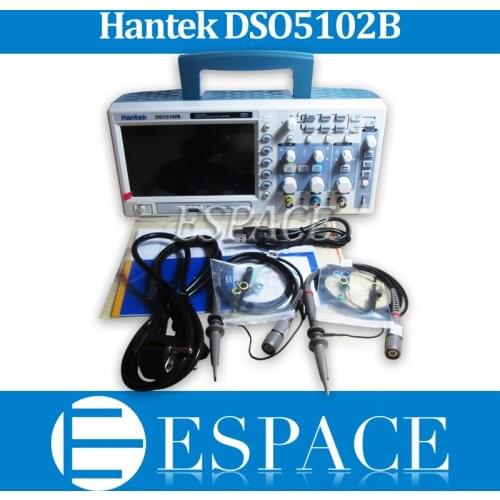Hantek DSO5102B Digital storage oscilloscope usb 100MHz 2CH 1GSa/s 25GSa/s 1M 2 Channel, higher version than DSO5102P/DSO5072P