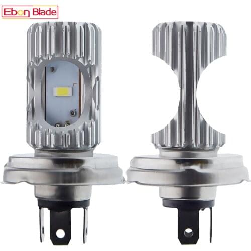 2Pcs 12V-80V DC Motorbike P45T R2 CSP Headlight Bulb High Low Beam For Motorcycle Scooter Moped ATV Front Head Lamp White Light