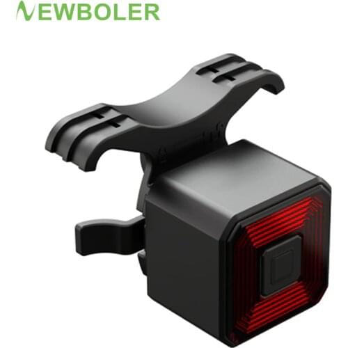 NEWBOLER Smart Rear Bike Light USB Rechargeable Auto On/Off Brake Sensing Bicycle Tail Light Waterproof Back Red LED Bike Lights