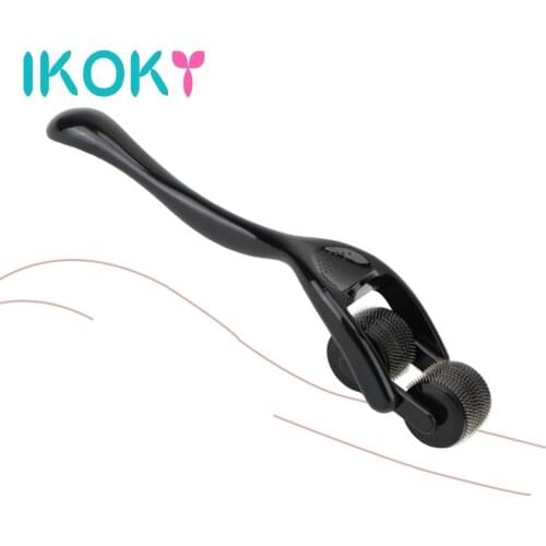 IKOKY Nipple Breast Clitoris Stimulator Sex Roller Sex Tools for Couples Pricking Spiked Pin Wheel Adult Games Bondage