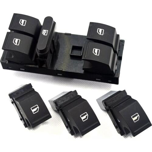 4Pcs New Power Window Switch Button For Volkswagen VW Jetta MK5 golf 5 6 tiguan passat b6 CC 7L6959855B 1K4959857 Free shipping