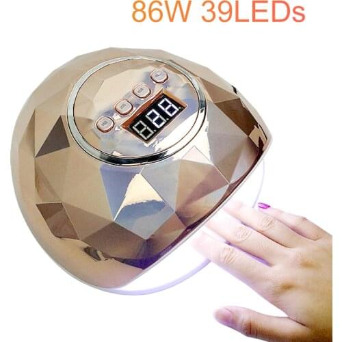 86W UV Lamp for Manicure Nail Dryer Pro UV LED Gel Nail Lamp Fast Curing Gel Polish Ice Lamp With Sensor Nail Machine Manicure