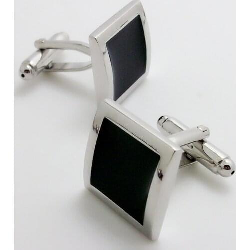 Luxury HOT shirt cufflinks for mens Brand cuff bouton de manchette Black cuff link High Quality abotoaduras Jewelry