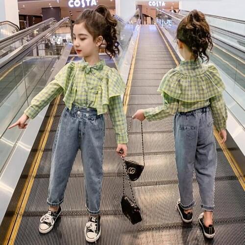 New 2019 Shirt + Pants Baby Child Girl Suit 2 Pieces Fashion Girls Clothing Sets 10 12 Years Childrens Clothes 6 8 10 Baby Girl