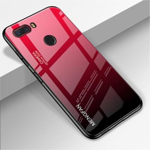 New gradient colour Tempered Glass Back Case For NUBIA Z17 Z 17 NX563J Protective Cases For NUBIAZ17 case shell cover skin