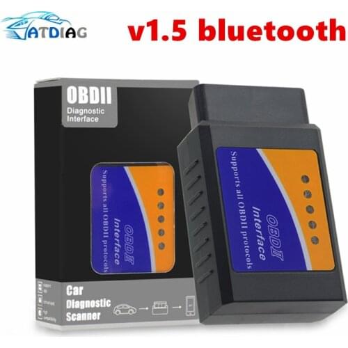 OBDII ELM327 V1.5 Bluetooth PIC18F25K80 Chip Works Diesel Cars Hardware V1.5 Software V2.1 For Android/PC ELM 327 V1.5