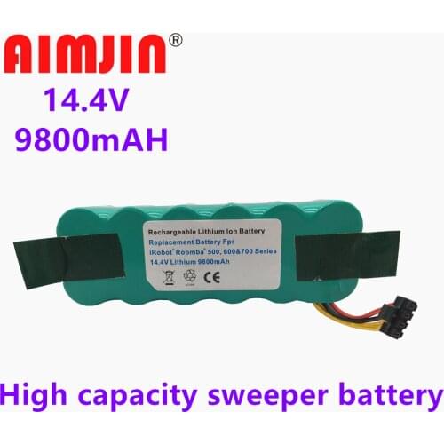14.4V Rechargeable Sweeping Robot Spare Battery 9.8Ah NI-MH Tools Batteries For Panda Ecovacs Mirror Haier Vacuum Cleaner Robot