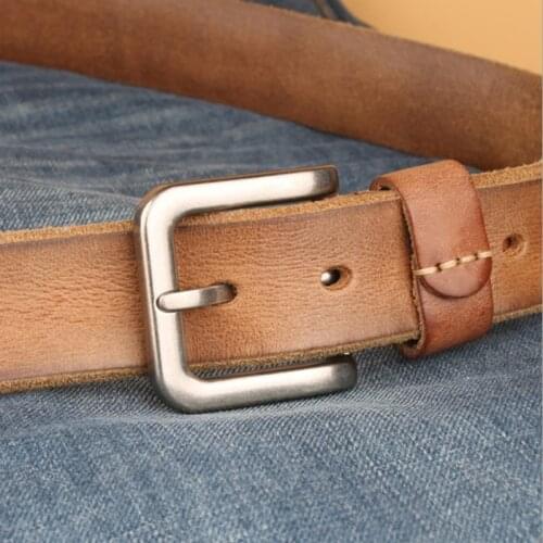 Luxury Vintage Designer 130cm Belts Pin Buckle Men High Quality Women Genuine Real Leather Dress Strap Belt for Jeans Waistband