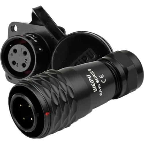 SA1610+SA1613 Directly To Batteries M16 Industrial Signal LED Waterproof Aviation Connector 2 3 4 5 7 9 10 Pin Power Connectors