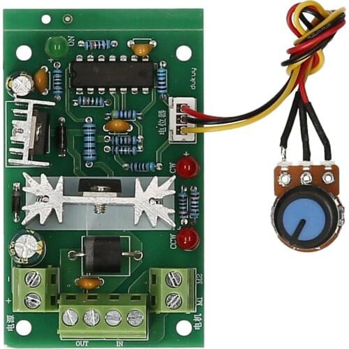 PWM DC Motor Speed Controller Module 6V 12V 24V 30V Adjustable Reversible Motor Speed Regulator Reversing Switch LED Indicator