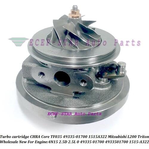 Turbo cartridge CHRA Core TF035 49335-01700 49335 01700 4933501700 1515-A322 1515A322 For Mitsubishi L200 Triton 2.5D 2.5L 4N15