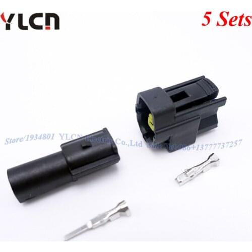 High Quality 1pin way 5sets Brand Waterproof Sealed Electric Wire Connector Plug for car