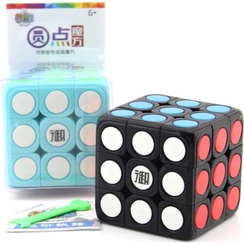 Yumo Dots 3x3x3 Candy Color Speed Cube Smooth Twist 3x3 Cube Puzzle Anti-stress Educational Toys Gift For kids Adult