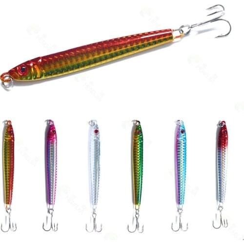 1pcs 10cm 40g Sinking Saltwater Fishing Lure Hard Bait High Strength Minnow Mackerel Big Fish Wobbler Fishing Tackle Accessories