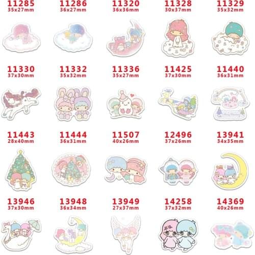 10 Pcs Cartoon little twin stars Planar Resin Cabochons PR11285