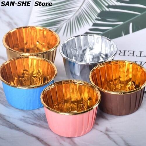 50PCS/Pack 3 Colors Muffin Cupcake Liner Cake Wrappers Baking Cup Tray Case Cake Paper Cups Pastry Tools Party Supplies