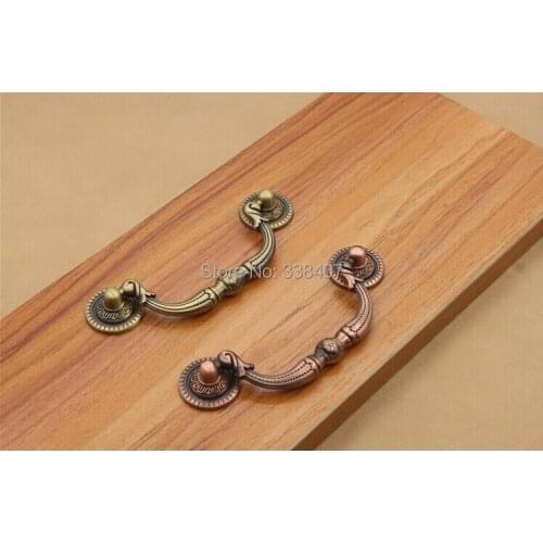 Antique Bronze Kitchen Cabinet Pulls Handles Classical Garden Door Handles