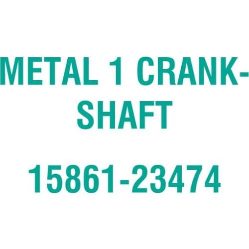 For Kubota 15861-23474 METAL 1 CRANKSHAFT