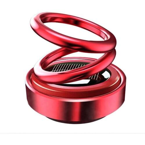 Double Ring Suspension Car Aromatherapy Solar Auto-rotating Aromatherapy Car Perfume Decoration With An Aroma Diffuser