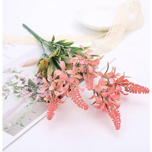 Artificial Plants Fake plant Plastic Flower Decor Grass Plastic plant Fake flowers For Garden Home Decoration artificial grass
