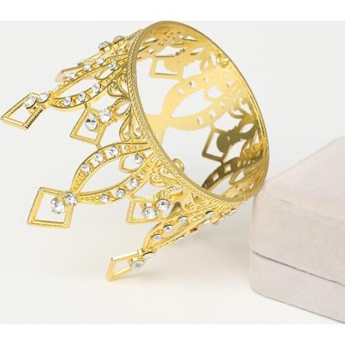 Happy Birthday Baroque Crown Girls Princess Decoration Cake Topper Wedding Bride And Groom For Baking Party Supplies Love Gifts