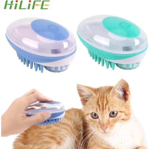 HILIFE Easy Shampoo Dispenser Pet Dog Bath Brush Silicone Puppy Massager Comb Pet SPA Massage Brush Cleaning Tool Pet Supplies