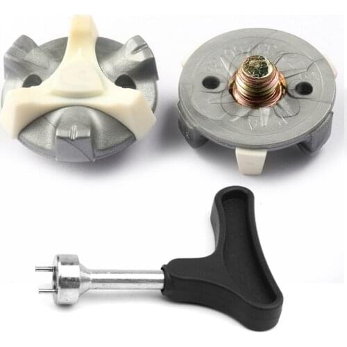 56 pcs Metal Thread Screw Golf Shoe Spikes with Wrench Golf Cleats Replacement Easy Install 2 Colors for Foot Joy