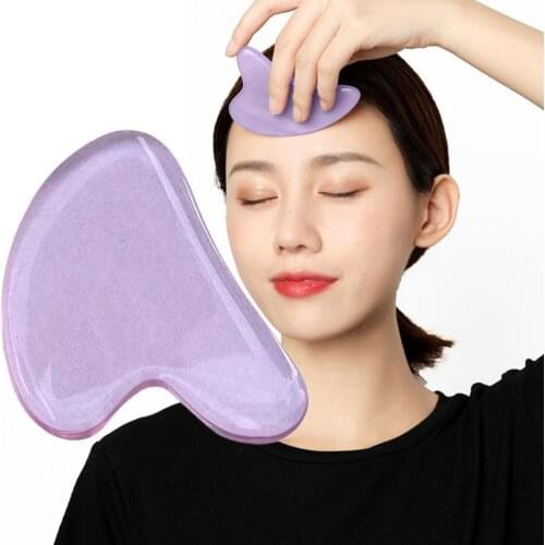 Natural Jade Face Massager Guasha Scraper Board Heart-Shaped Relieve Face Tension Skin Relaxation Care Guasha Stone for Adult